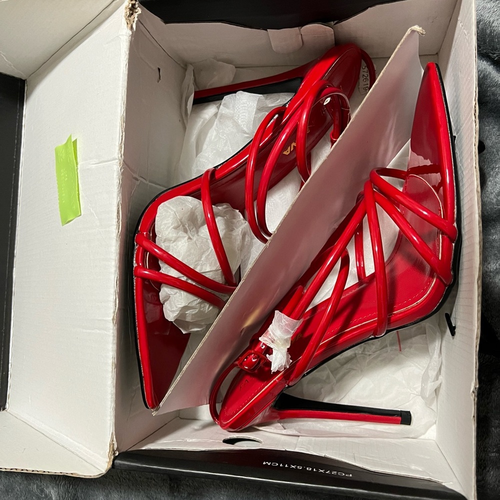 Fashion Nova red shoes